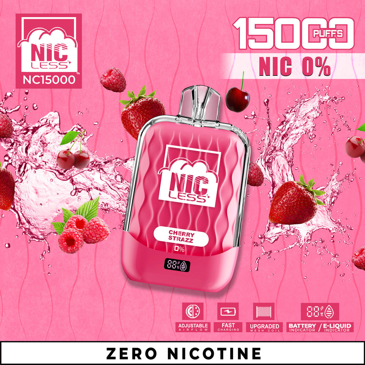 Nic Less NC15000 Zero Nicotine Disposable Vape
