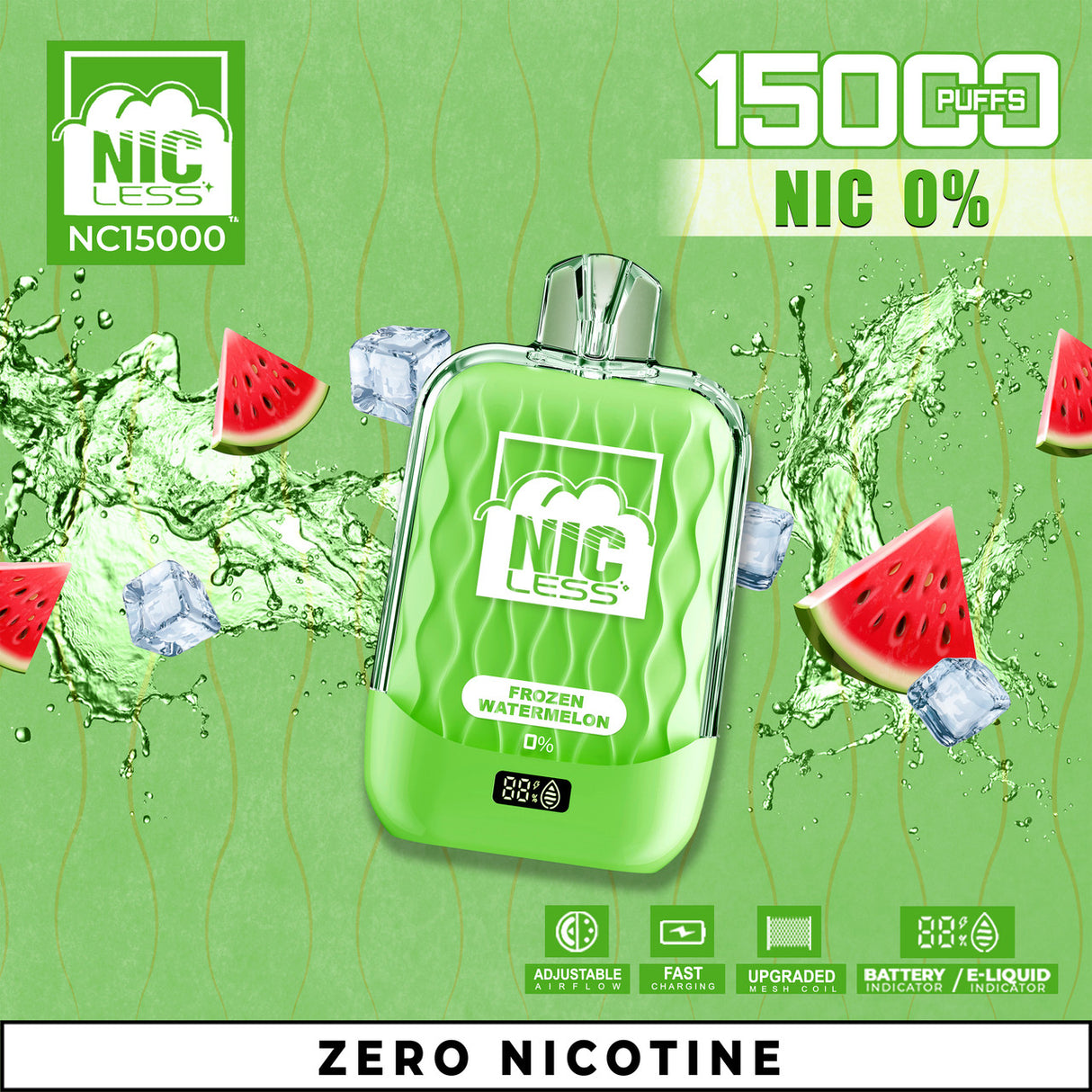 Nic Less NC15000 Zero Nicotine Disposable Vape