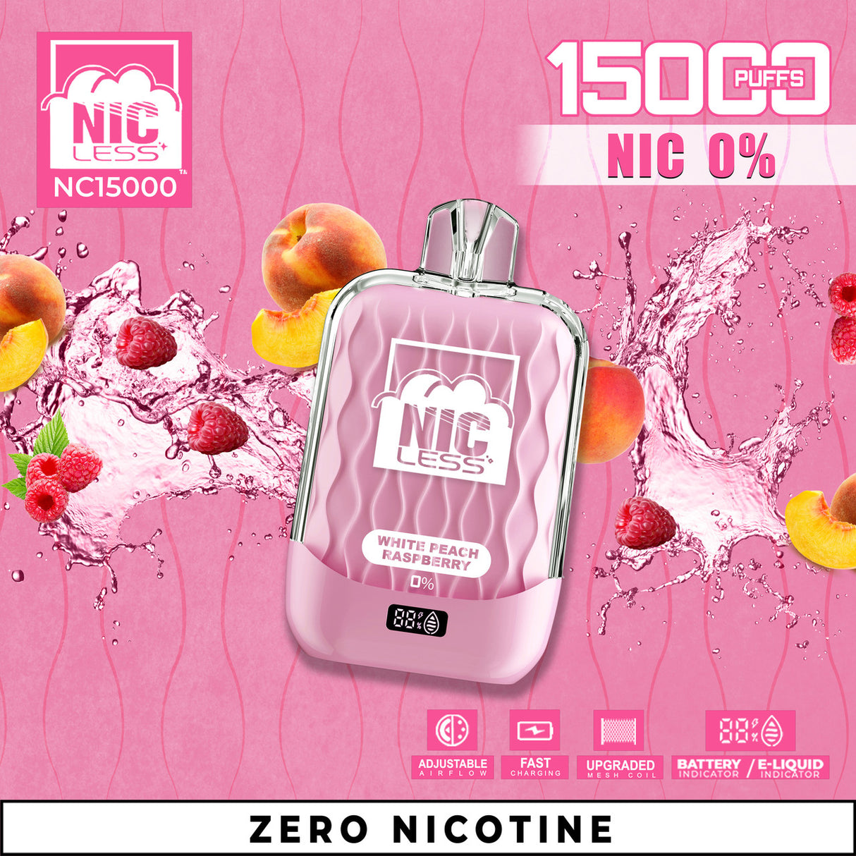 Nic Less NC15000 Zero Nicotine Disposable Vape