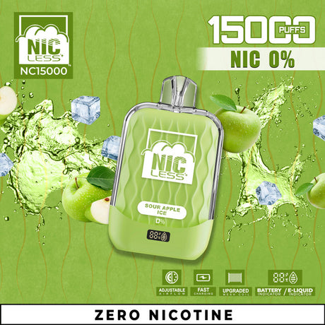Nic Less NC15000 Zero Nicotine Disposable Vape