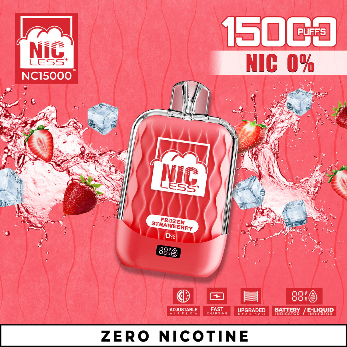 Nic Less NC15000 Zero Nicotine Disposable Vape
