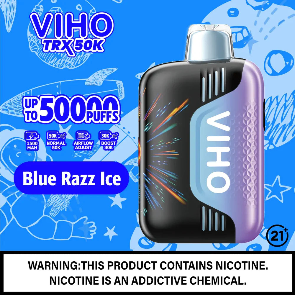 VIHO TRX 50k Vape - Blue Razz Ice