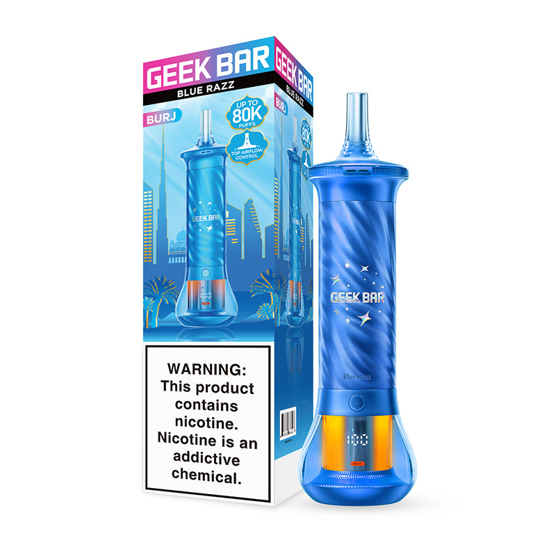 Geek Bar BURJ 80k Puff Hookah Disposable - Blue Razz