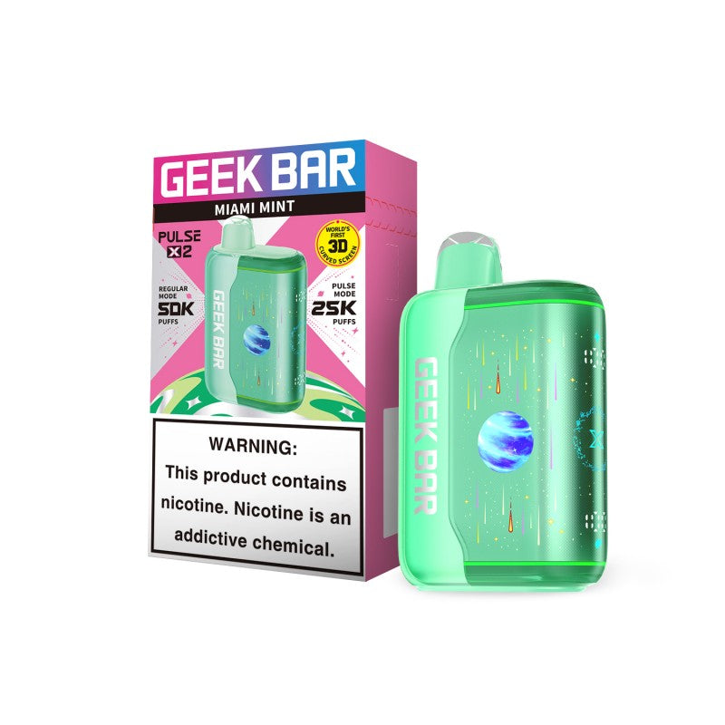 Geek Bar Pulse X 2 Disposable Vape - Miami Mint