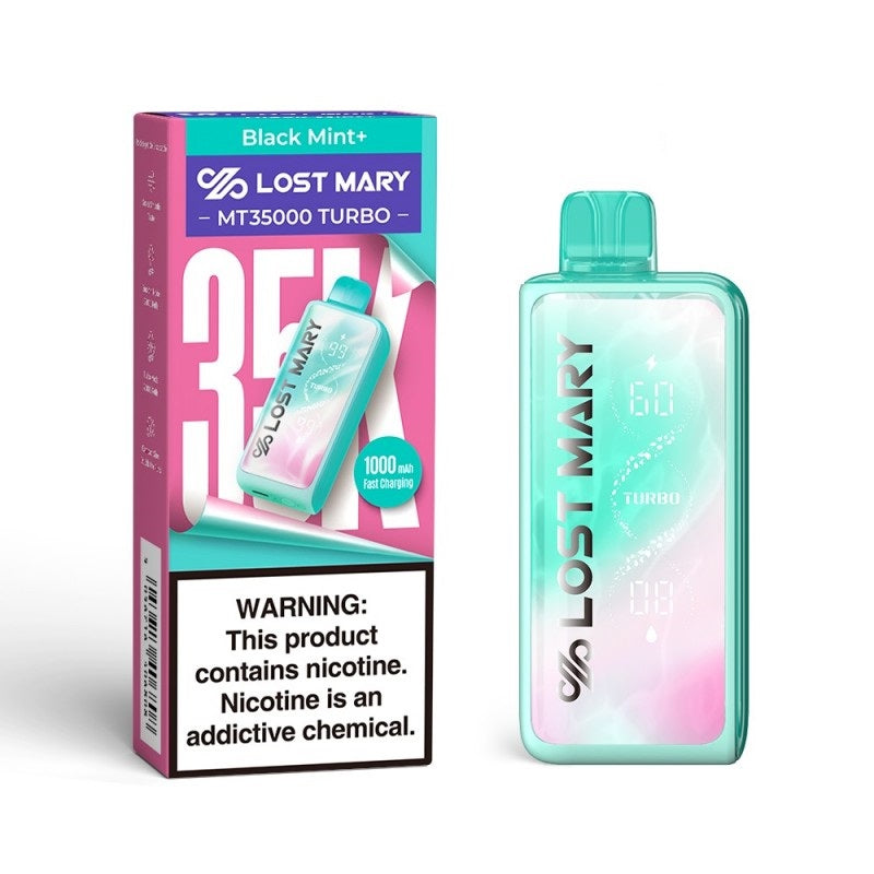 Lost Mary MT35000 Turbo Disposable Vape - Black Mint +
