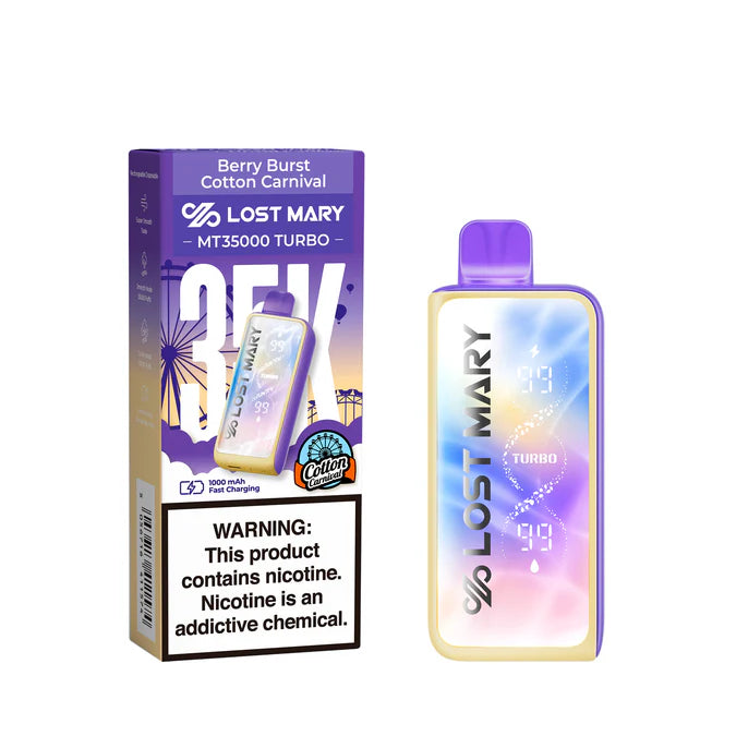 Lost Mary MT35000 Turbo Disposable Vape - Berry Burst Cotton Carnival