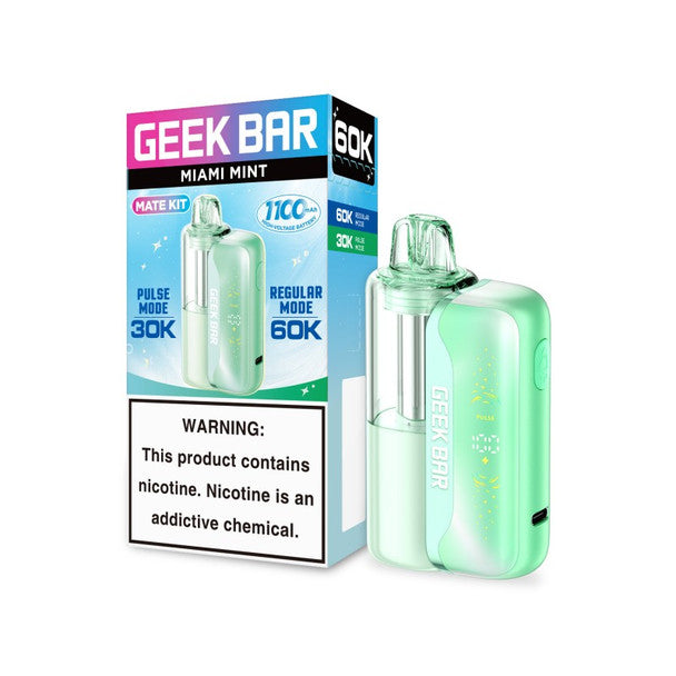 GEEK BAR MATE 60k Disposable KIT - Miami Mint