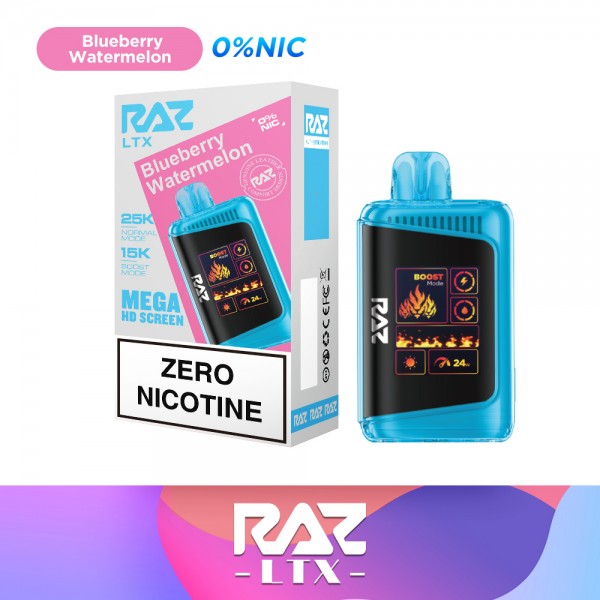 Raz LTX 25k Disposable  ZERO Nicotine - Blueberry Watermelon