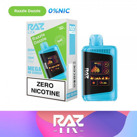 Raz LTX 25k Disposable  ZERO Nicotine - Razzle Dazzle