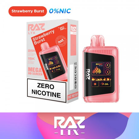 Raz LTX 25k Disposable ZERO Nicotine - Strawberry Burst