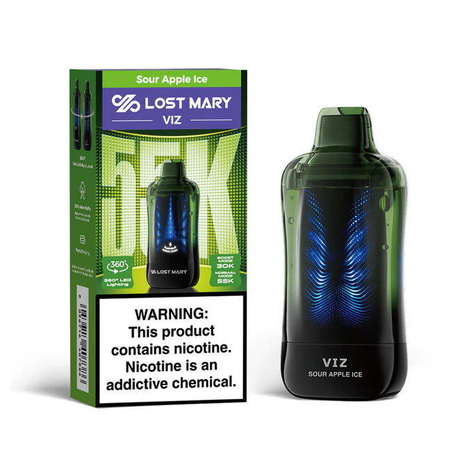 Lost Mary VIZ 55k Disposable Vape - Sour Apple Ice