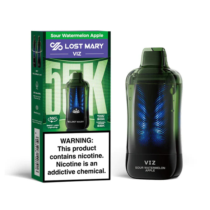 Lost Mary VIZ 55k Disposable Vape - Sour Watermelon Apple