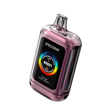 Spaceman Curve 18K Vape - Straw Razz Cherry