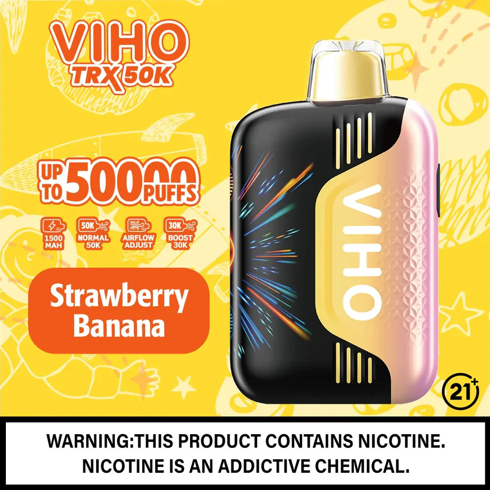 VIHO TRX 50k Vape - Strawberry Banana