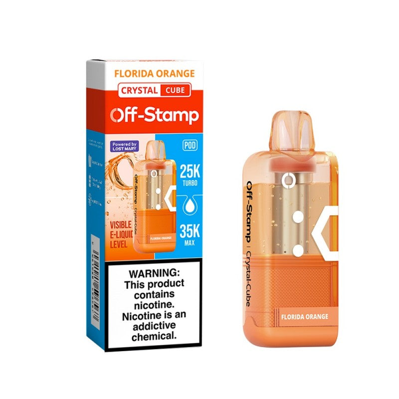 Off-Stamp X-Cube Crystal POD - Florida Orange