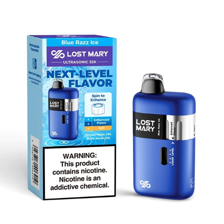 Lost Mary Ultrasonic 35k Vape - Blue Razz Ice