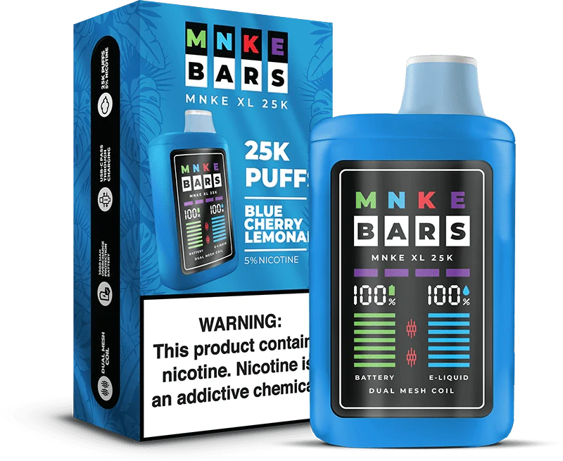 MNKE Bars 25k 5% Disposable Vape - Blue Cherry Lemonade