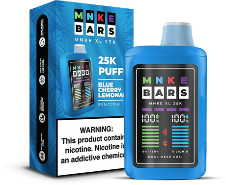MNKE Bars 25k 5% Disposable Vape - Blue Cherry Lemonade