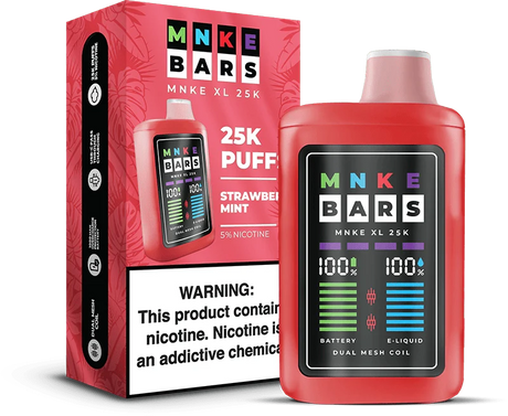MNKE Bars 25k 5% Disposable Vape - Strawberry Mint