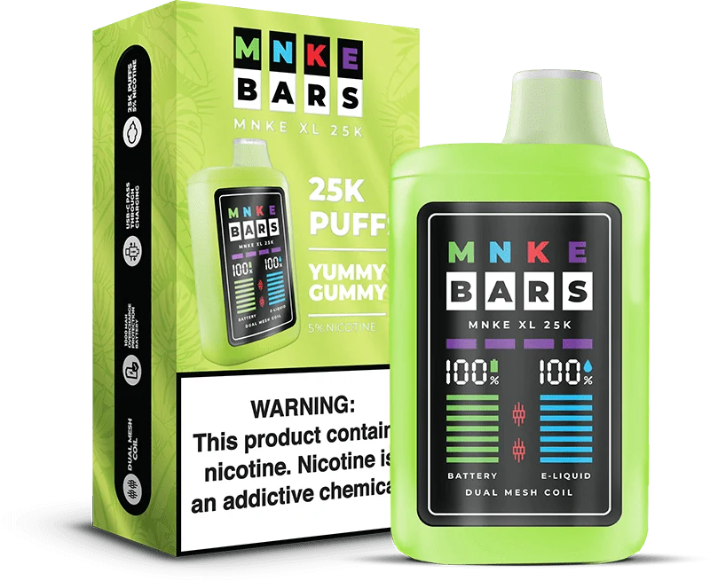 MNKE Bars 25k 5% Disposable Vape - Yummy Gummy