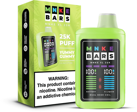 MNKE Bars 25k 5% Disposable Vape - Yummy Gummy