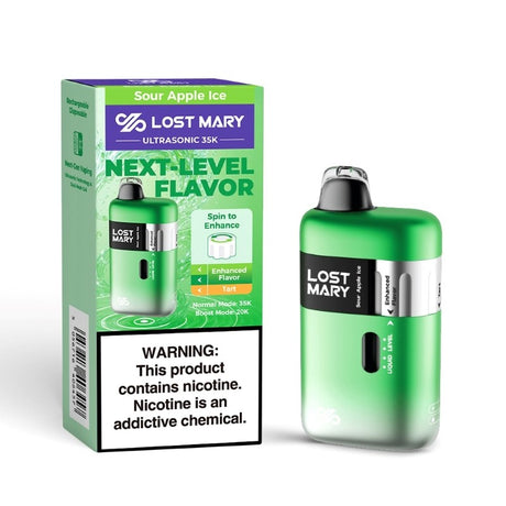 Lost Mary Ultrasonic 35k Vape - Sour Apple Ice