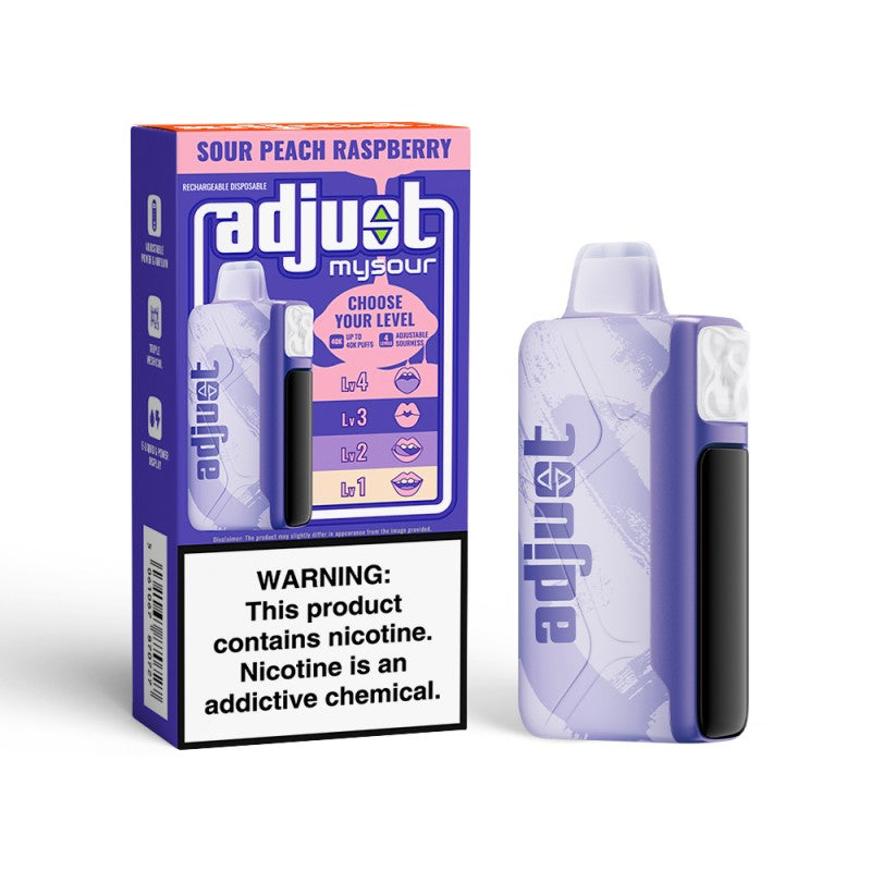 Adjust My Sour Vape - Sour Peach Raspberry