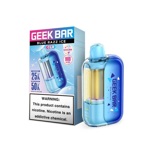 Geek Bar CLR 50k Disposable Vape - Blue Razz Ice