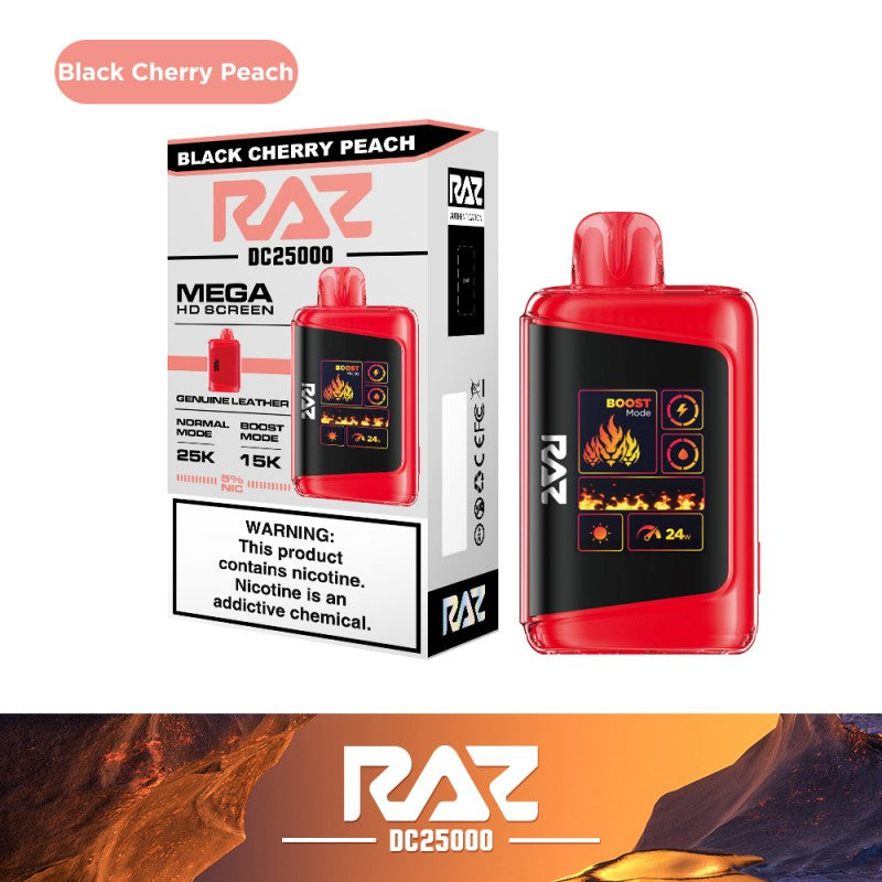 RAZ DC25000 Vape - Black Cherry Peach