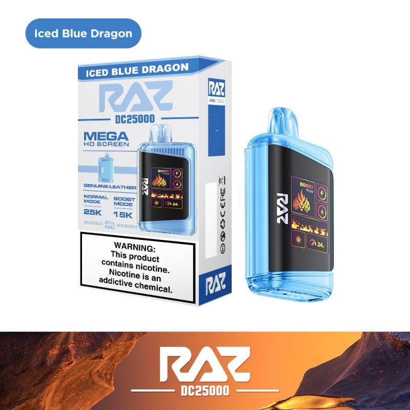 RAZ DC25000 Vape - Iced Blue Dragon