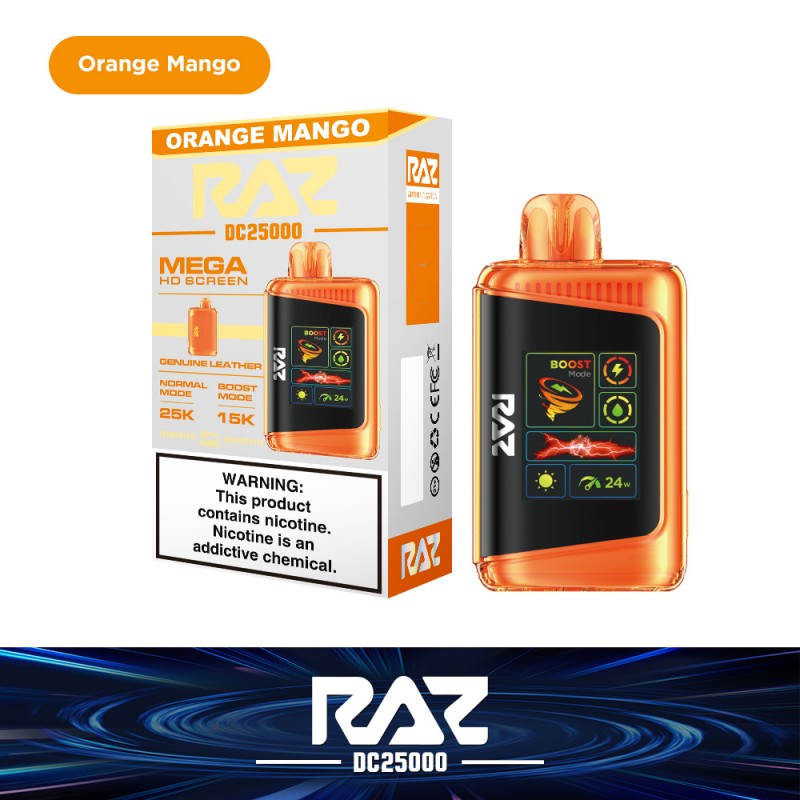 RAZ DC25000 Vape - Orange Mango