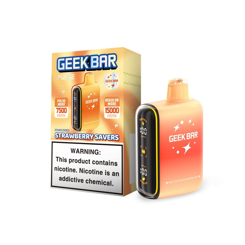 Geek Bar Pulse Disposable Vape - Strawberry Savers