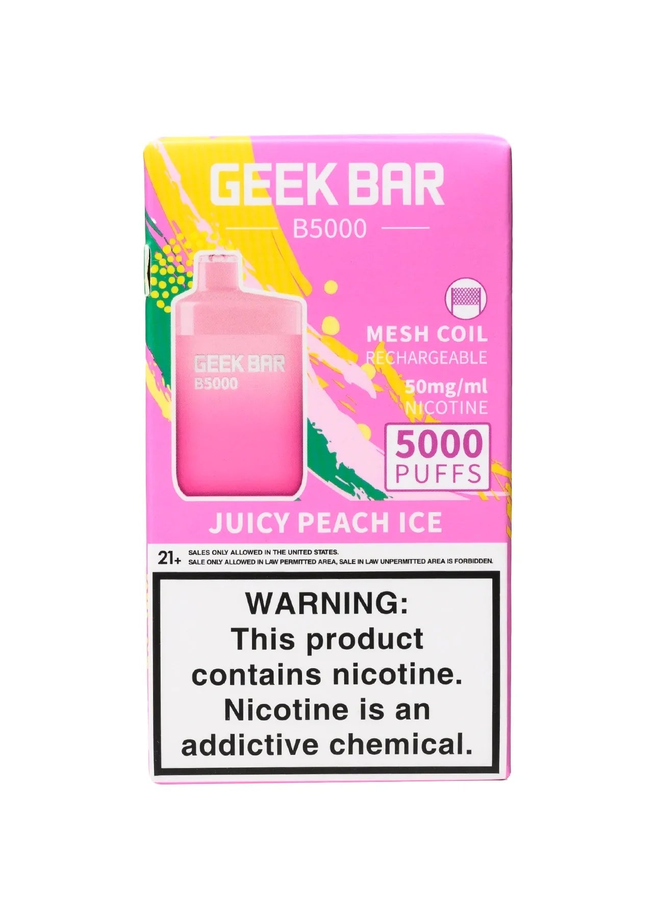 Geek Bar B5000 - Juicy Peach Ice