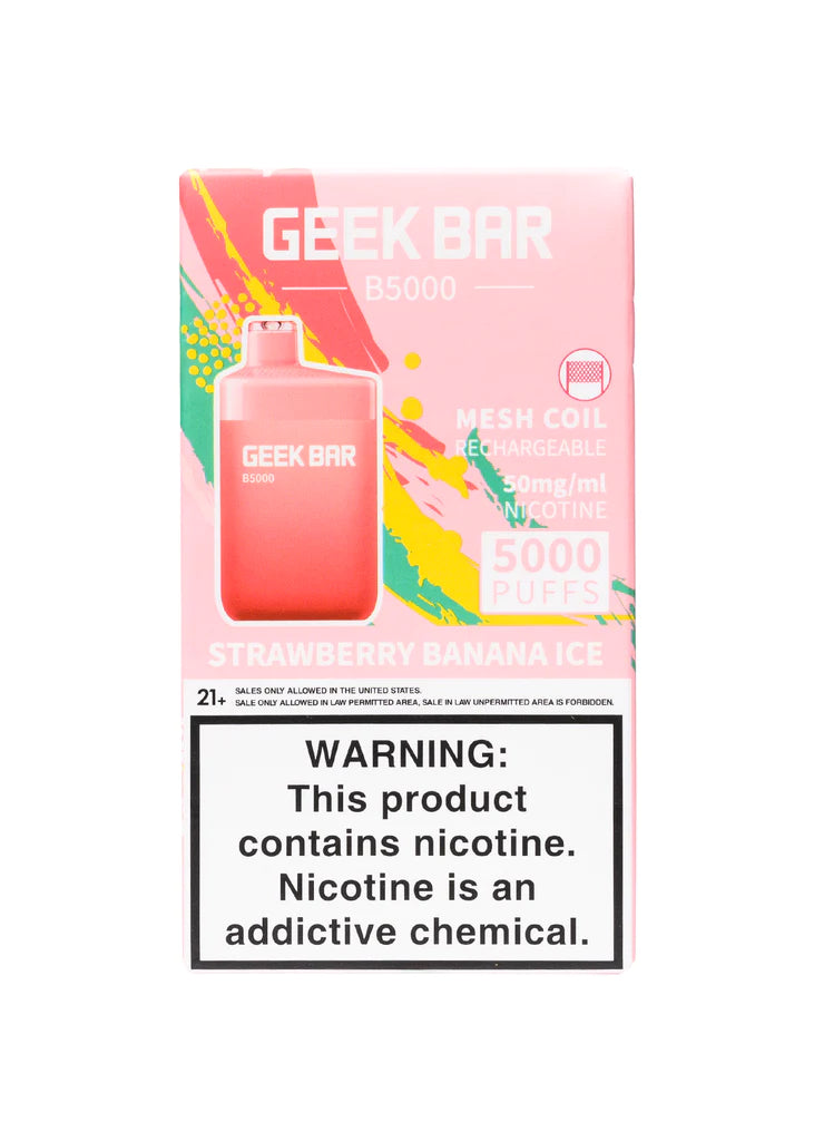 Geek Bar B5000 - Strawberry Banana Ice