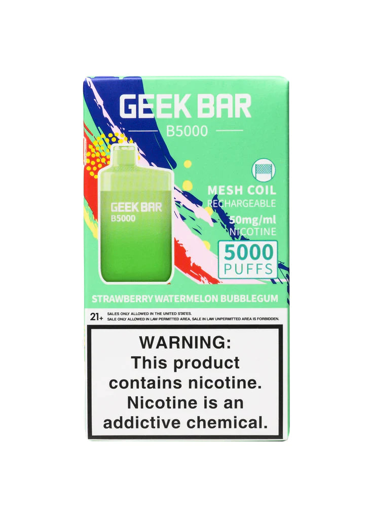 Geek Bar B5000 - Strawberry Watermelon Bubblegum