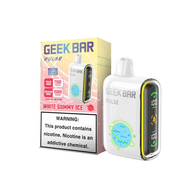 Geek Bar Pulse Disposable Vape - White Gummy Ice