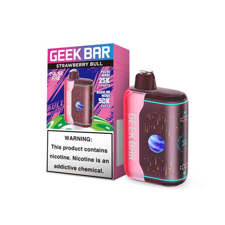Geek Bar Pulse X 2 Disposable Vape - Strawberry Bull