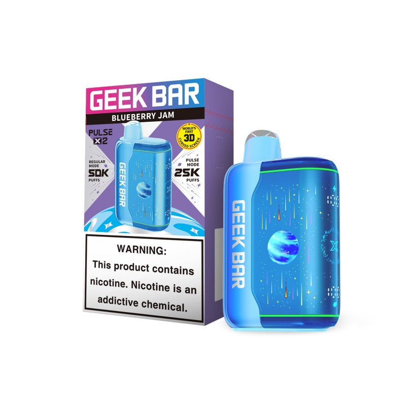 Geek Bar Pulse X 2 Disposable Vape - Blueberry Jam