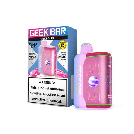 Geek Bar Pulse X 2 Disposable Vape - Pink & Blue