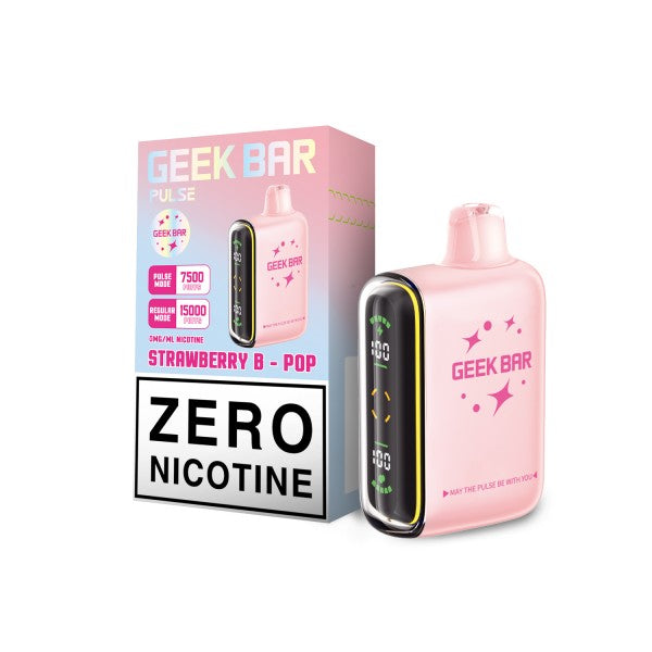 Geek Bar Pulse ZERO Nicotine - Strawberry B-Pop