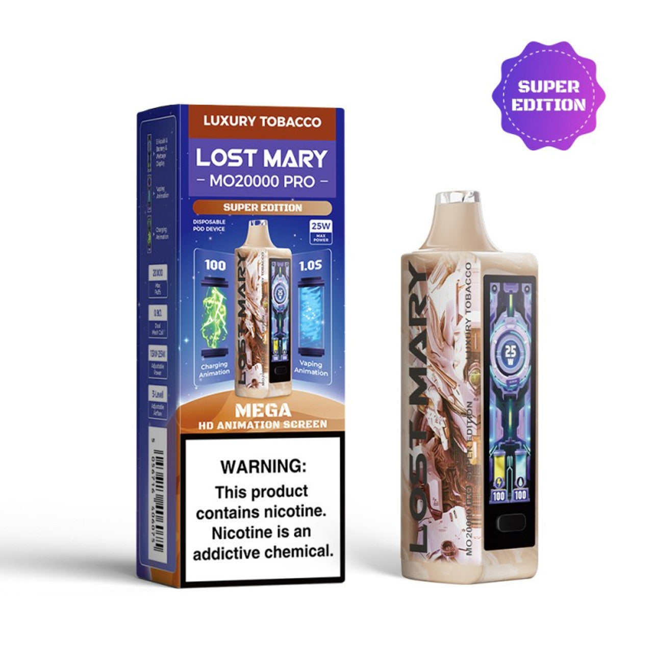 Lost Mary MO PRO Vape - Luxury Tobacco