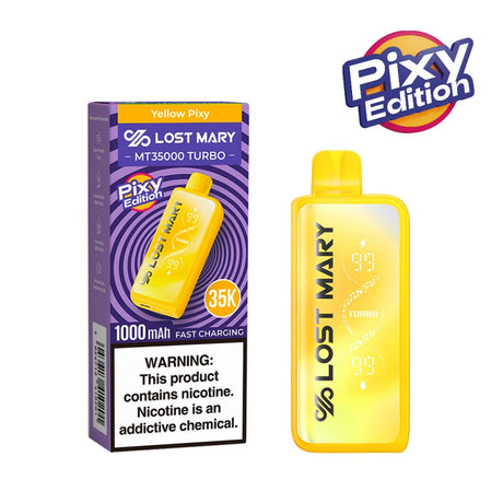 Lost Mary 35k TURBO Disposable Vape - Pixy Edition - Yellow Pixy