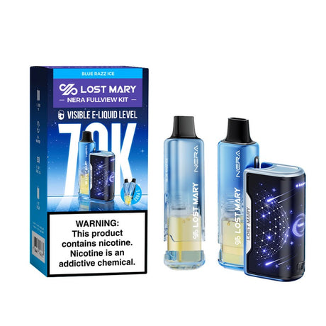 Lost Mary Fullview 70k Kit - Blue Razz Ice