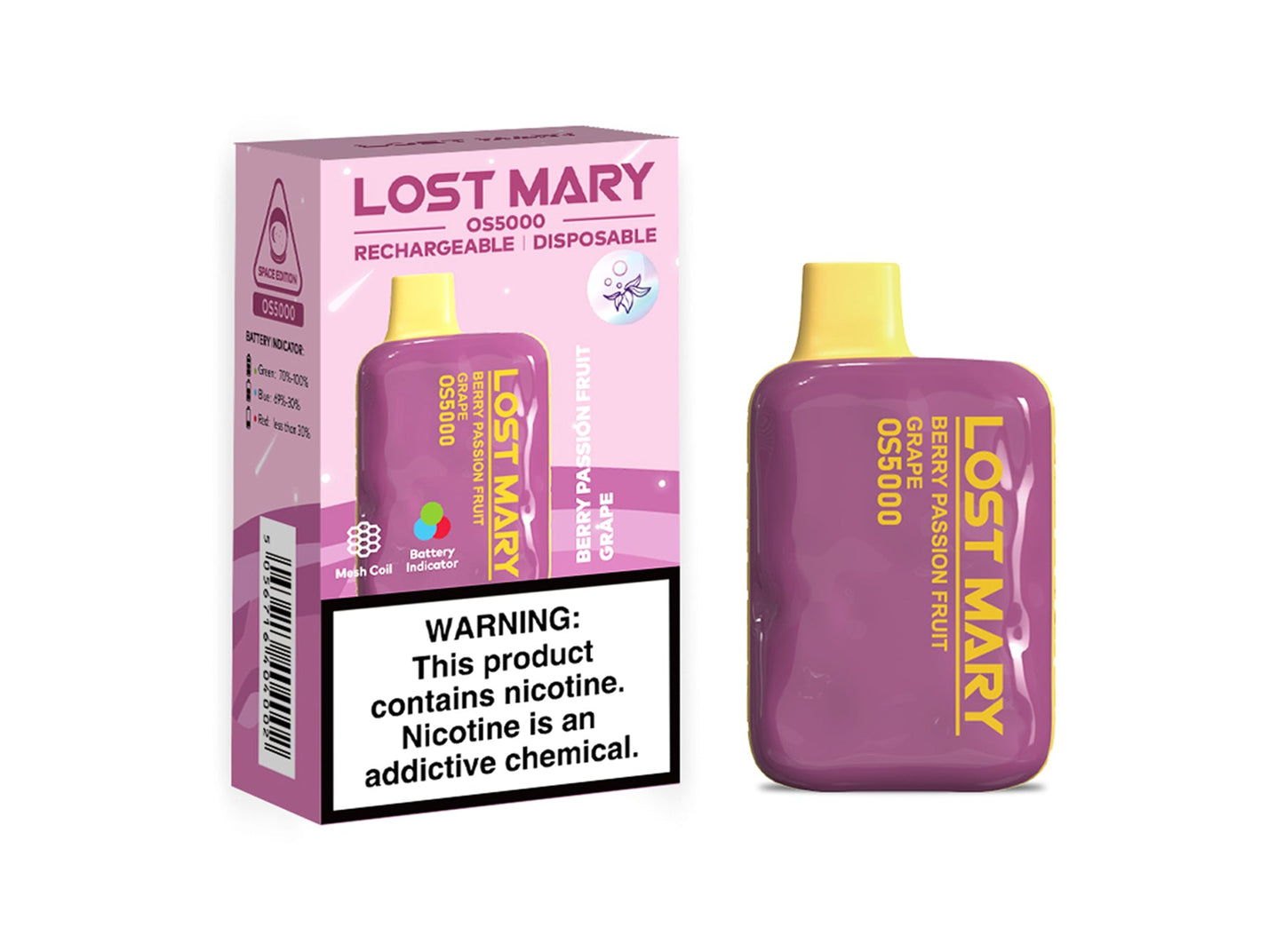 Lost Mary OS5000 - Berry Passion Fruit Grape