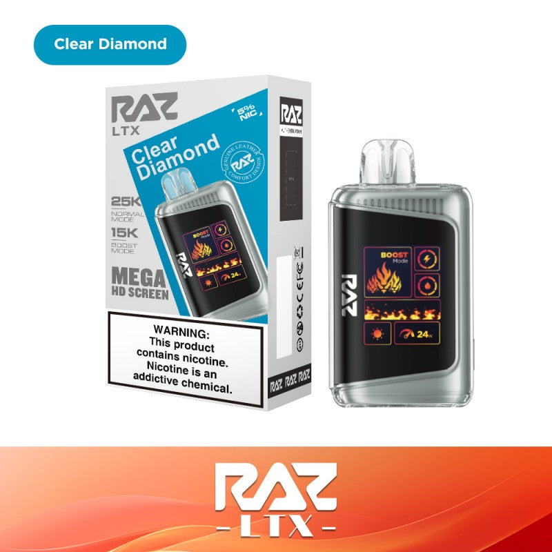 RAZ DC25000 Vape - Clear Diamond