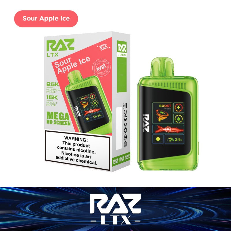 RAZ DC25000 Vape - Sour Apple Ice