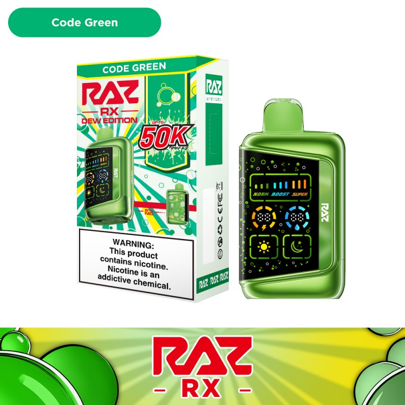 RAZ RX 50k Disposable - CODE Edition - CODE GREEN