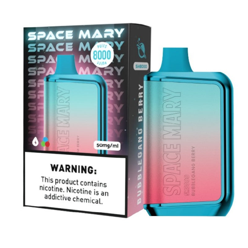 Space Mary SM8000 Vape - Bubblegang Berry