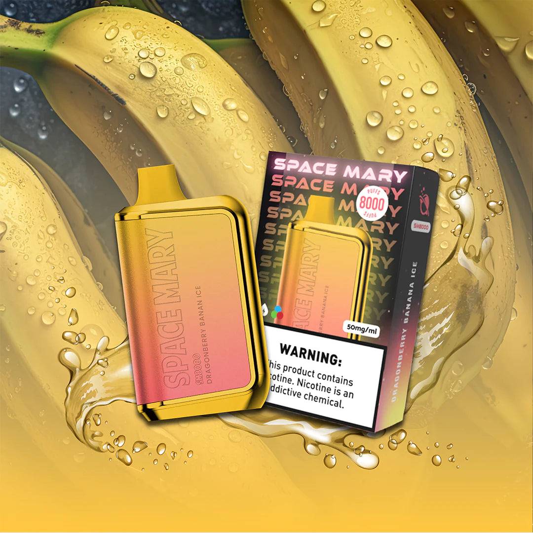 Space Mary SM8000 Vape - Dragonberry Banana Ice