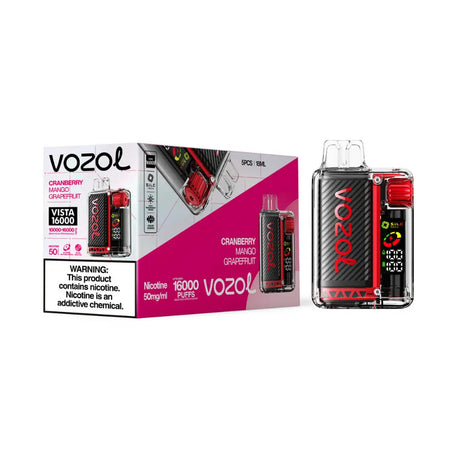 Vozol Vista Vape - Cranberry Mango Grapefruit